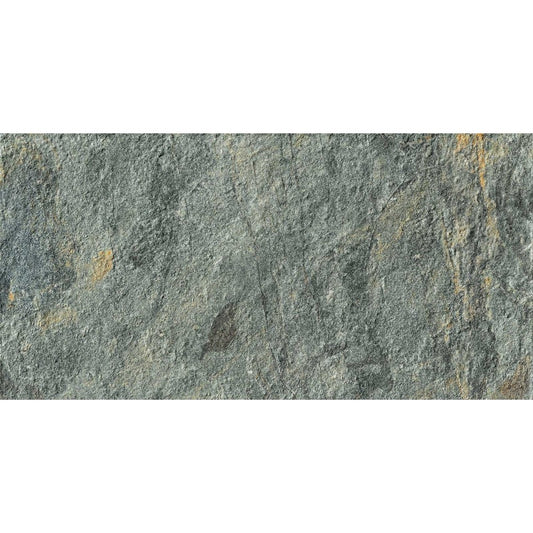Gresie exterior portelanata rectificata gri 30x60 cm, Marazzi Rocking Strutturato Grey