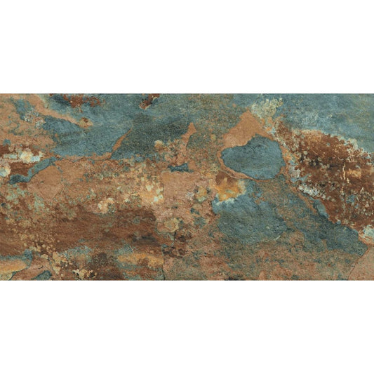 Gresie exterior portelanata rectificata multicolora 20x40 cm, Marazzi Rocking Strutturato Multicolor