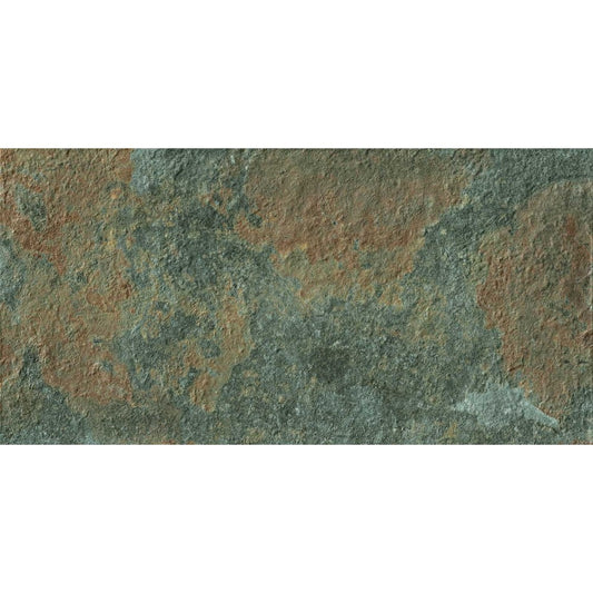 Gresie exterior portelanata rectificata multicolora 30x60 cm, Marazzi Rocking Strutturato Multicolor