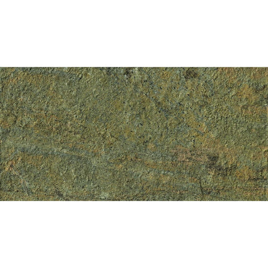 Gresie exterior portelanata rectificata maro 30x60 cm, Marazzi Rocking Strutturato Tobacco