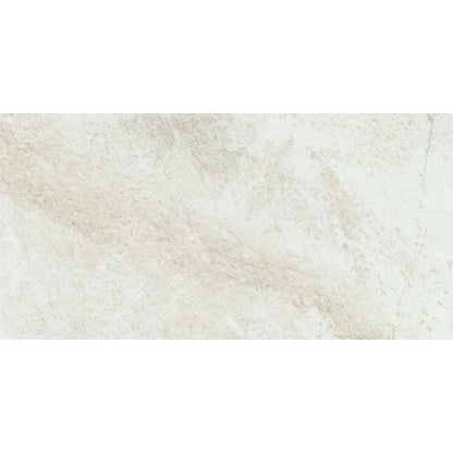 Gresie exterior portelanata rectificata alba 30x60 cm, Marazzi Rocking Strutturato White