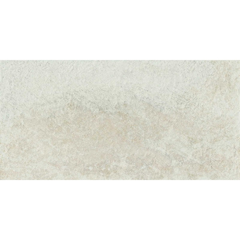 Gresie exterior / interior portelanata rectificata alba 30x60 cm, Marazzi Rocking White