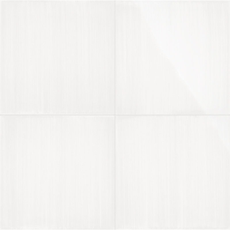 Gresie exterior / interior portelanata alba 20x20 cm, Marazzi Scenario Bianco