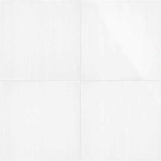 Gresie exterior / interior portelanata alba 20x20 cm, Marazzi Scenario Bianco