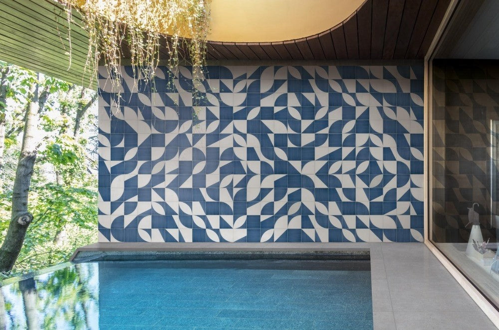 Decor exterior / interior albastru 20x20 cm, Marazzi Scenario Blu Mix