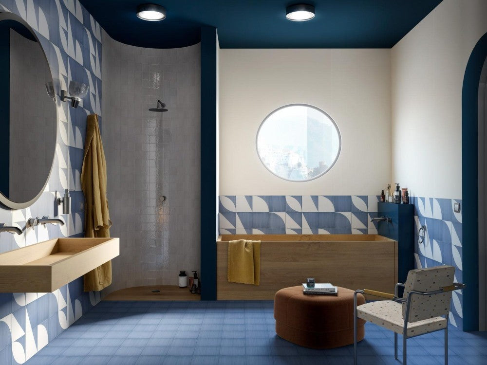 Decor exterior / interior albastru 20x20 cm, Marazzi Scenario Blu Mix