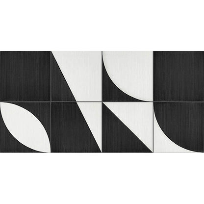 Decor exterior / interior negru 20x20 cm, Marazzi Scenario Nero Mix