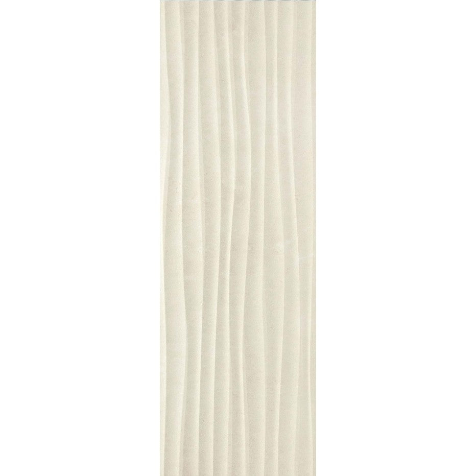 Faianta baie / bucatarie rectificata crem 40x120 cm, Marazzi Stone Art Ivory Struttura Move 3D