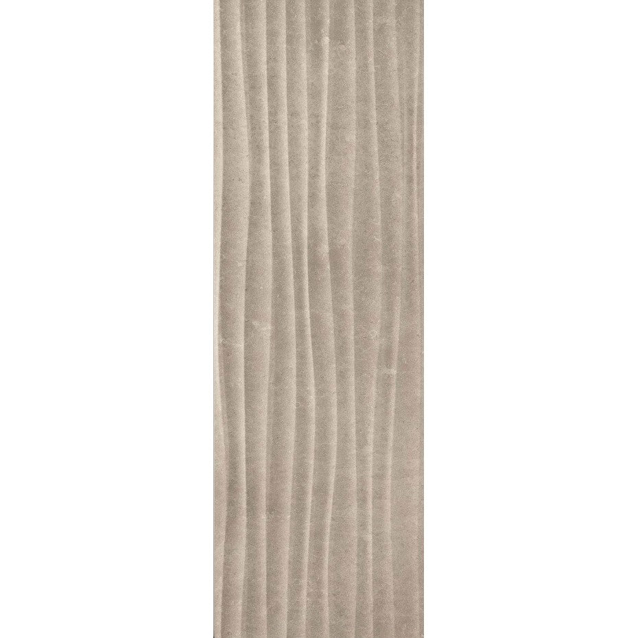 Faianta baie / bucatarie rectificata maro 40x120 cm, Marazzi Stone Art Moka Struttura Move 3D