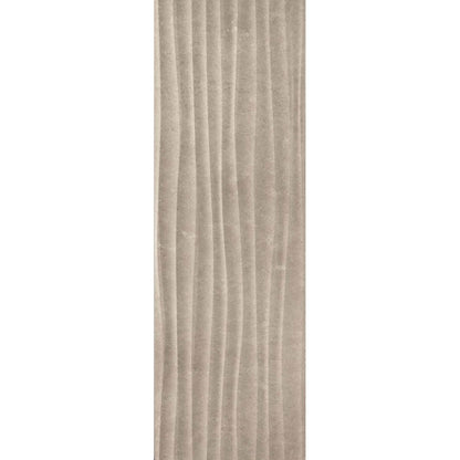Faianta baie / bucatarie rectificata maro 40x120 cm, Marazzi Stone Art Moka Struttura Move 3D