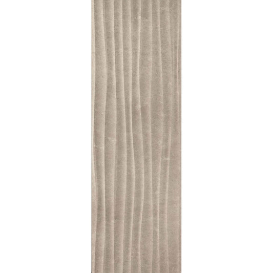 Faianta baie / bucatarie rectificata maro 40x120 cm, Marazzi Stone Art Moka Struttura Move 3D