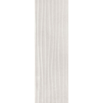 Faianta baie / bucatarie rectificata alba 40x120 cm, Marazzi Stone Art Steel Struttura Move 3D