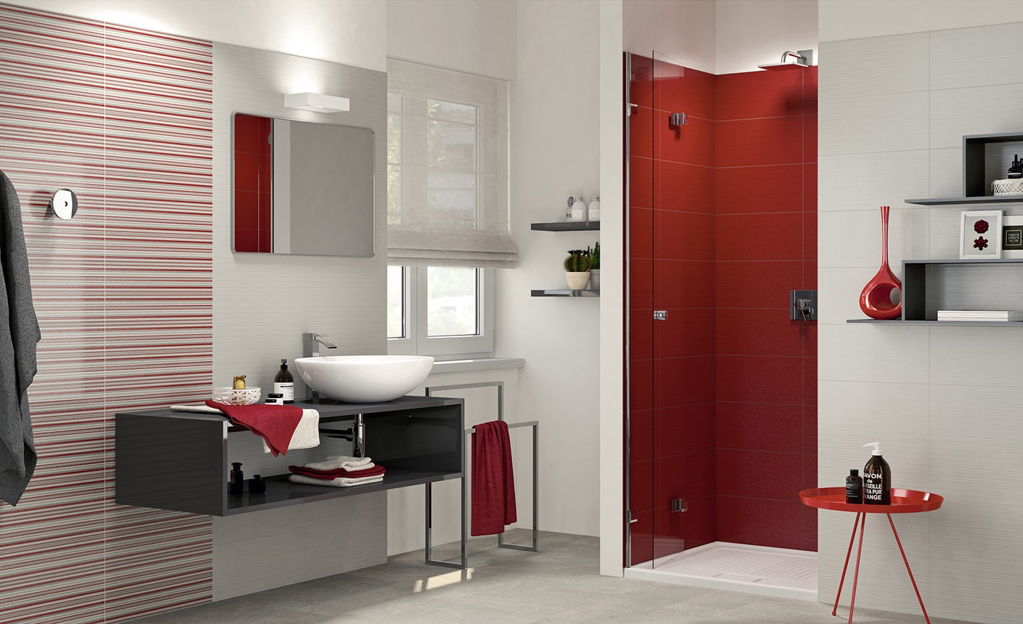 Gresie interior portelanata rectificata gri 60x60 cm, Marazzi Stonework Indoor Grey
