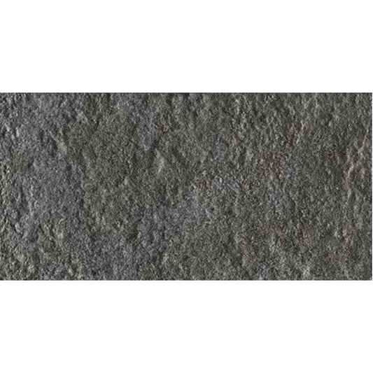 Gresie exterior / interior portelanata antracit 30x60 cm, Marazzi Stonework Outdoor Anthracite