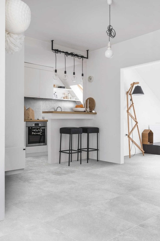 Gresie exterior / interior portelanata rectificata gri 60x60 cm, Marazzi Stream Grey