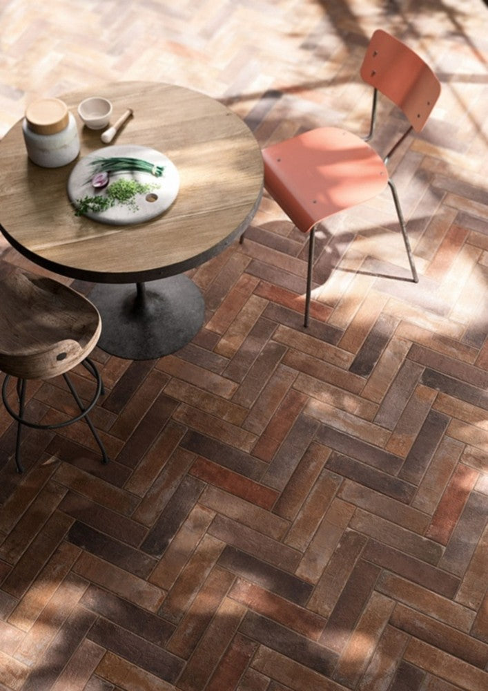 Gresie exterior / interior maro 28x7 cm, Marazzi Terramix Marrone