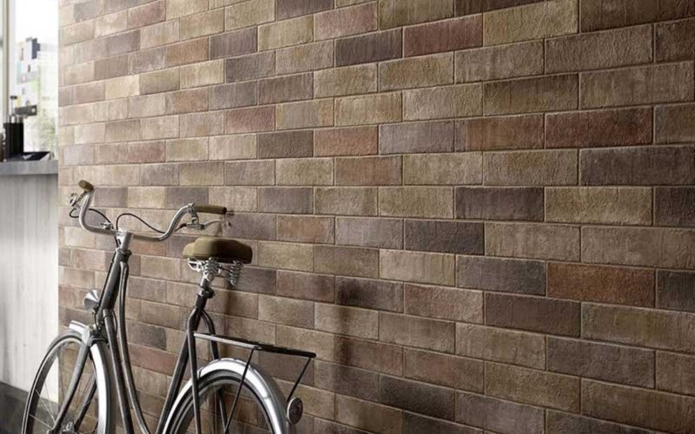 Gresie exterior / interior maro 28x7 cm, Marazzi Terramix Marrone