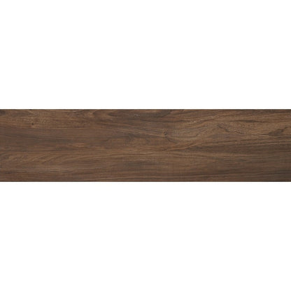 Gresie exterior / interior portelanata rectificata maro 15x120 cm, Marazzi Treverkchic Noce Americano