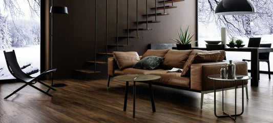 Gresie exterior / interior portelanata rectificata maro 15x120 cm, Marazzi Treverkchic Noce Americano