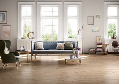 Gresie exterior / interior portelanata maro 20x120 cm, Marazzi Treverkever Sand