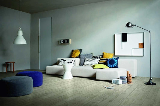 Gresie exterior / interior portelanata rectificata bej 20x120 cm, Marazzi Treverkhome Acero