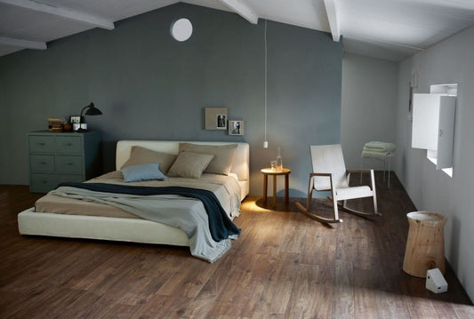 Gresie exterior / interior portelanata rectificata maro 15x120 cm, Marazzi Treverkhome Castagno
