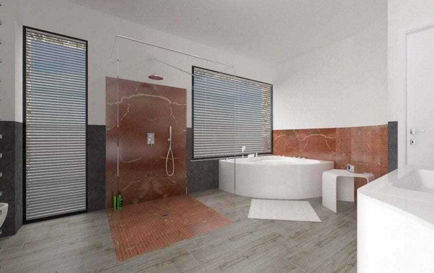 Gresie exterior / interior portelanata rectificata gri 15x120 cm, Marazzi Treverkhome Frassino