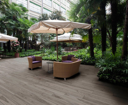 Gresie interior gri 20x120 cm, Marazzi Treverkmore Fume