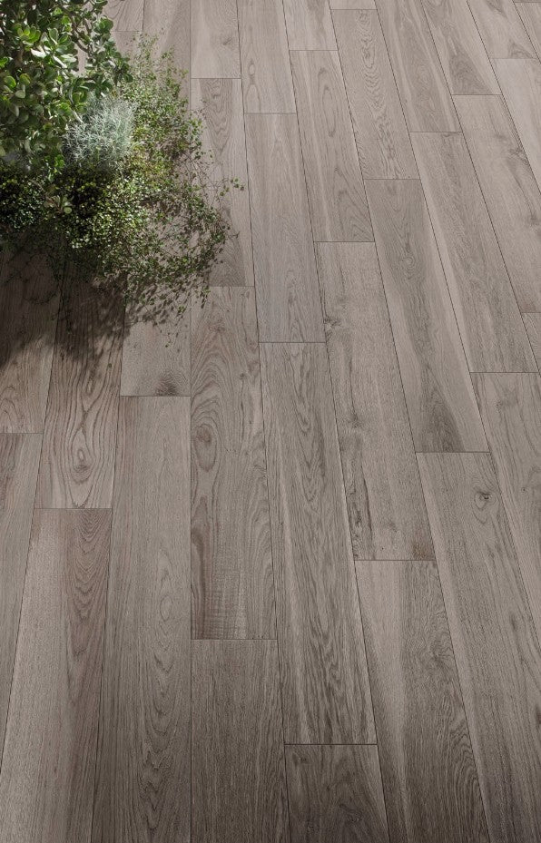 Gresie interior gri 20x120 cm, Marazzi Treverkmore Fume