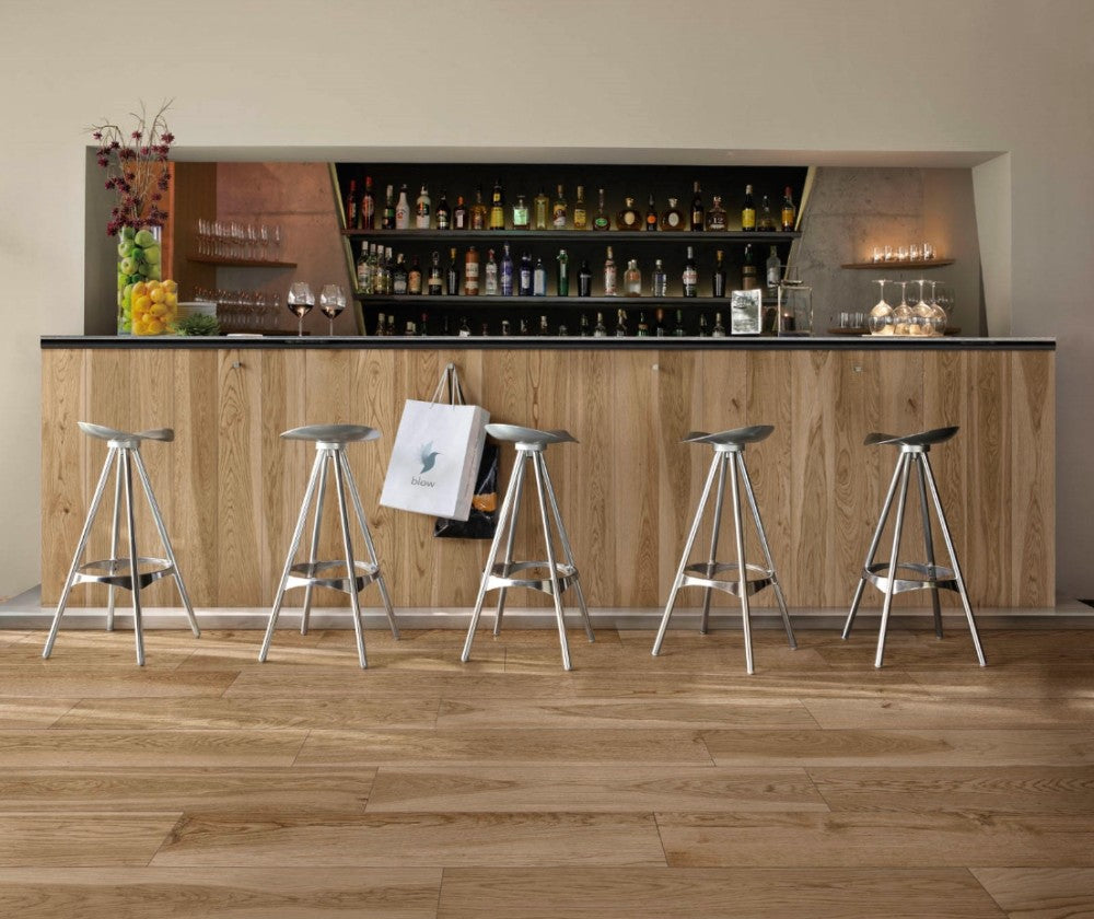 Gresie interior bej 20x120 cm, Marazzi Treverkmore Oak