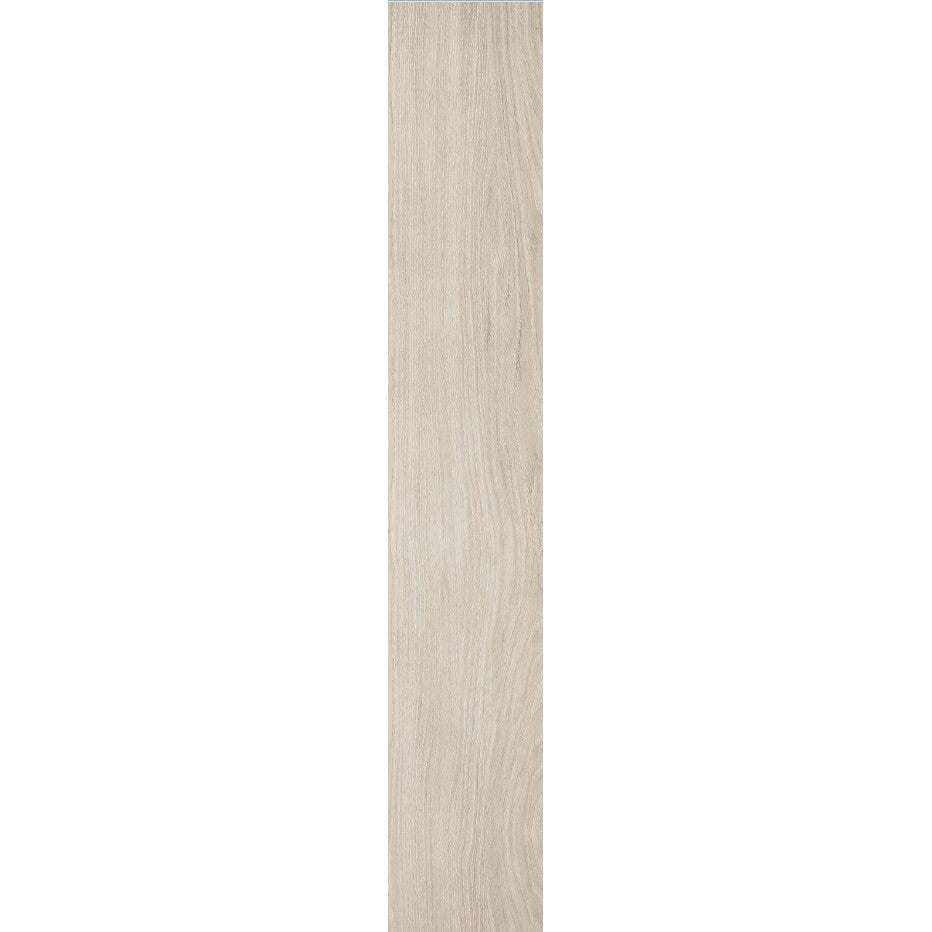 Gresie interior portelanata rectificata alba 25x150 cm, Marazzi Treverkmust White Selection