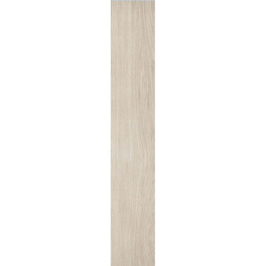 Gresie interior portelanata rectificata alba 25x150 cm, Marazzi Treverkmust White Selection