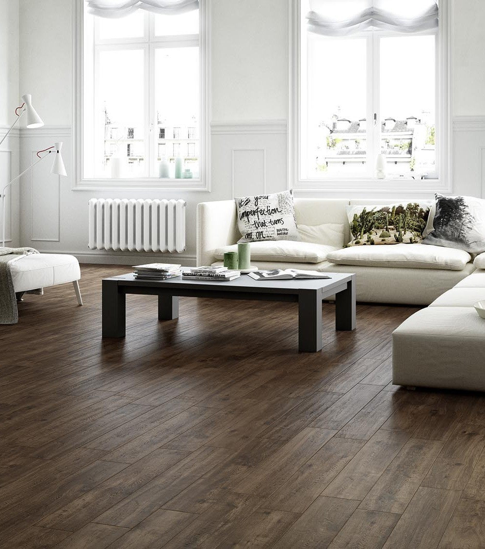 Gresie interior portelanata maro 15x90 cm, Marazzi Treverkway Indoor Quercia