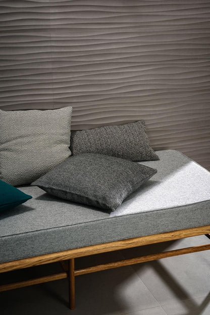 Faianta baie / bucatarie rectificata antracit 40x120 cm, Marazzi Materika Struttura Wave 3D Antracite