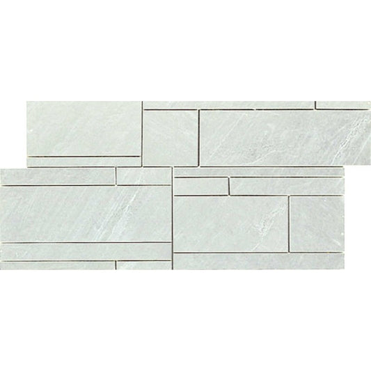 Mozaic 30x60 cm, Marazzi Mystone Lavagna Muretto Bianco