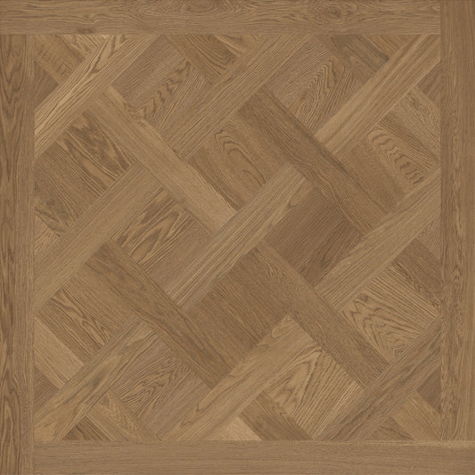 Gresie interior portelanata maro 120x120 cm, Marazzi Intrecci Versailles Castagna