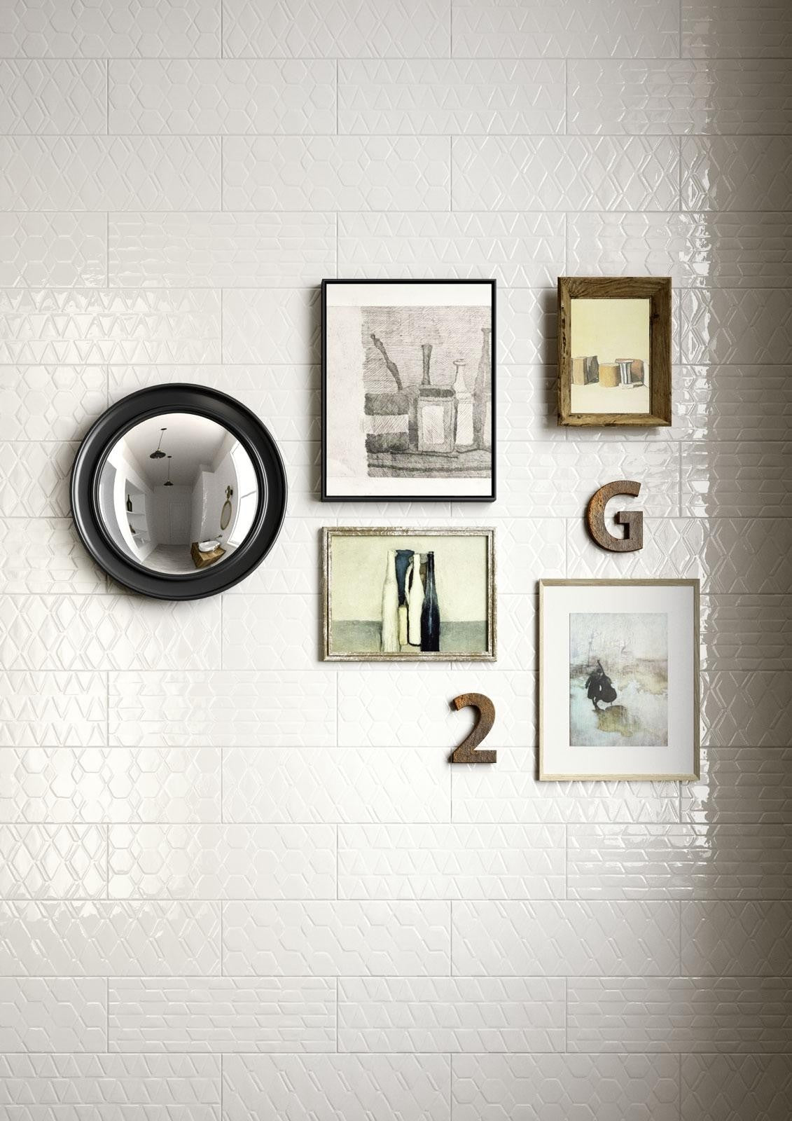 Decor interior alb 10x30 cm, Marazzi Mellow Sugar