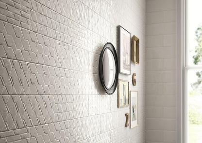 Decor interior alb 10x30 cm, Marazzi Mellow Sugar