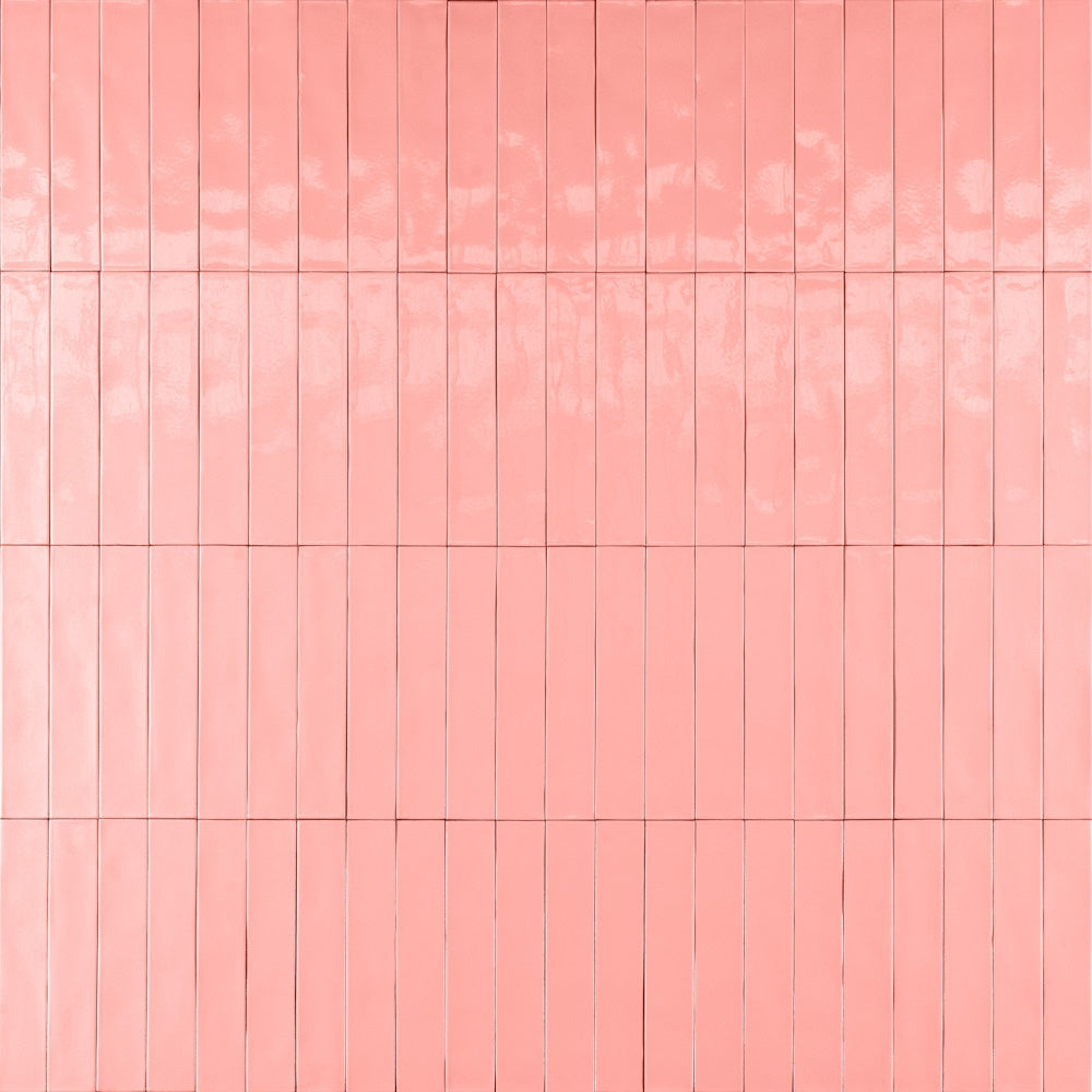 Faianta baie / bucatarie roz 5.3x30 cm, Marazzi Luz Rosa
