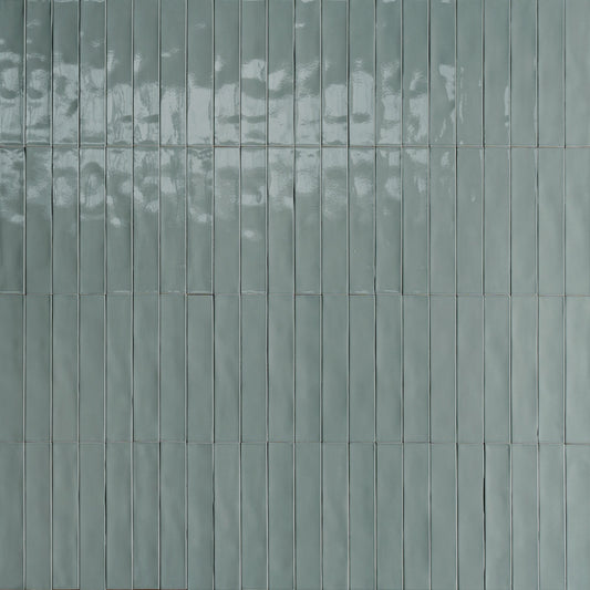Faianta baie / bucatarie gri 5.3x30 cm, Marazzi Luz Azzurro