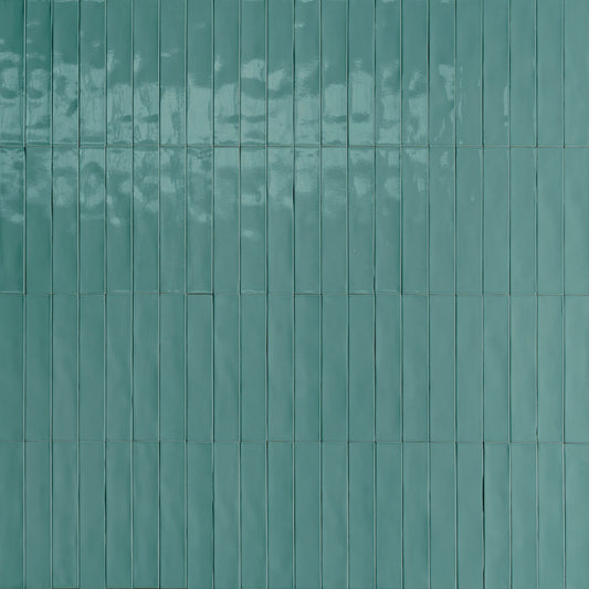Faianta baie / bucatarie verde 5.3x30 cm, Marazzi Luz Ottanio