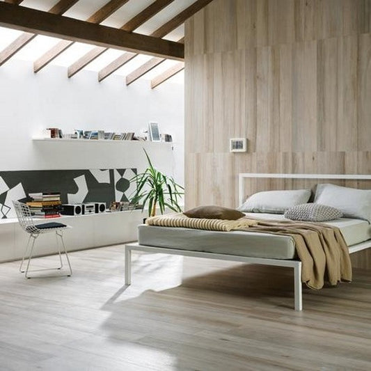 Gresie exterior / interior portelanata rectificata bej 30x120 cm, Marazzi Treverkchic Teak Asia