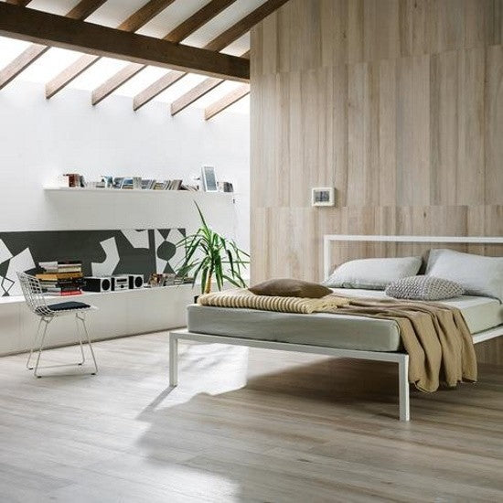 Gresie exterior / interior portelanata rectificata bej 30x120 cm, Marazzi Treverkchic Teak Asia