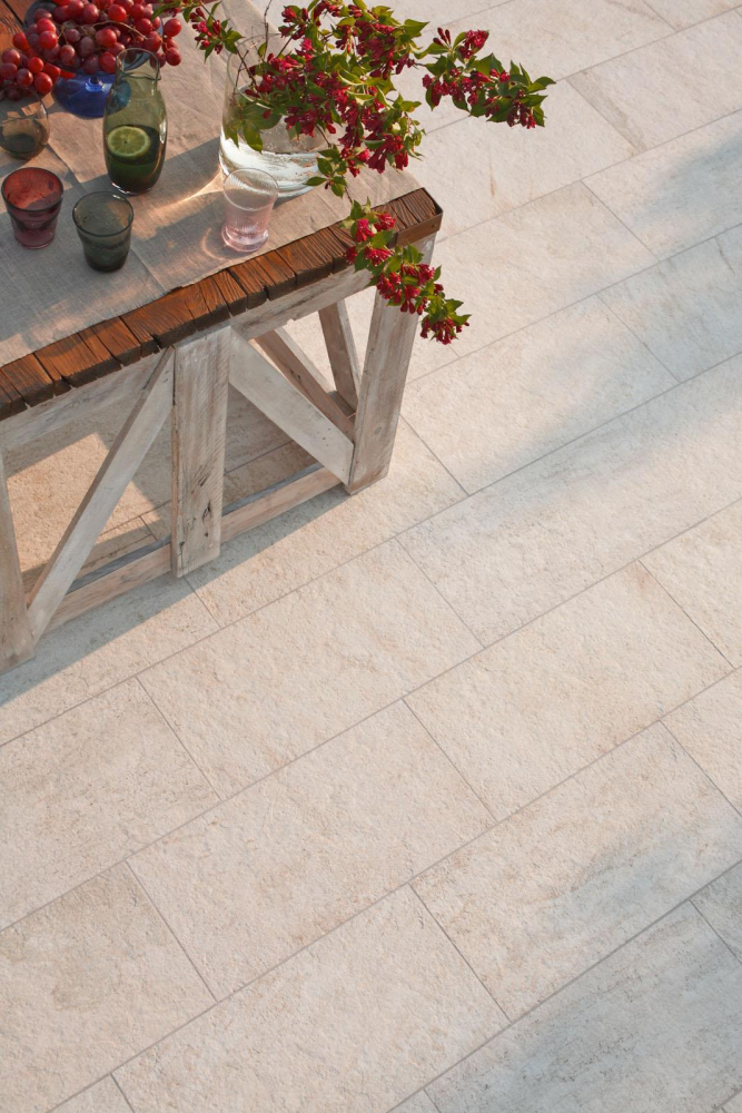 Gresie exterior / interior portelanata alba 30x60 cm, Marazzi Multiquartz White