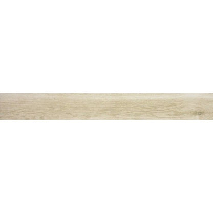 Gresie exterior / interior portelanata rectificata crem 15x120 cm, Marazzi Treverkhome Betulla