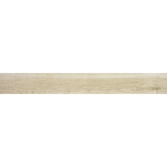 Gresie exterior / interior portelanata rectificata crem 15x120 cm, Marazzi Treverkhome Betulla