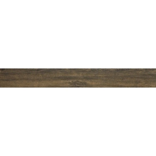 Gresie exterior / interior portelanata rectificata maro 15x120 cm, Marazzi Treverkhome Quercia