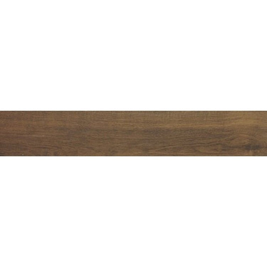 Gresie exterior / interior portelanata rectificata maro 20x120 cm, Marazzi Treverkhome Castagno