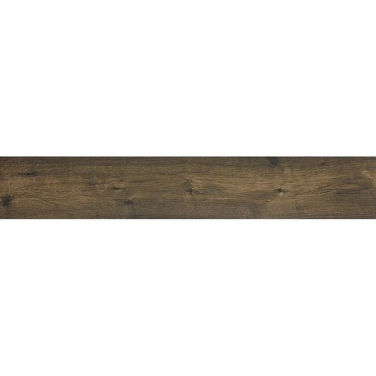 Gresie exterior / interior portelanata rectificata maro 20x120 cm, Marazzi Treverkhome Quercia