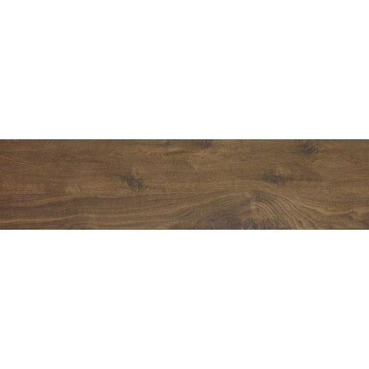 Gresie exterior / interior portelanata rectificata maro 30x120 cm, Marazzi Treverkhome Castagno